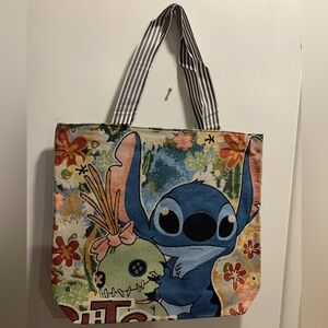 Lilo & Stitch character print Bag. Cute canvas type style big bag